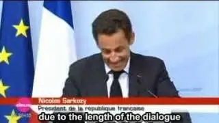 Nicolas Sarkozy drunk? (English)