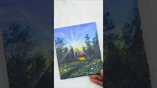 How To Paint A Sunset Scenery - Easy Acrylic Painting - Art By Ashutosh - #152