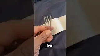 Attaching Curtains to a Ceiling track. Here's an easy tip. #curtains #diy #diycurtains
