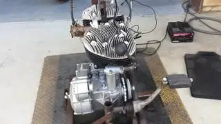 Kiwi rebuilt Indian engine being run in test stand