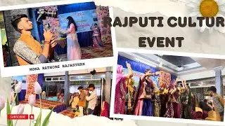 Rajputi culture event 😍 Ghar p saman bhul gya😞#rajasthan #rajput my first vlog