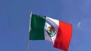 Mexico - Hand Waving Flag 12x18