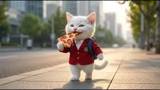 Ai Cat Video | &ldquo;Kitten Saves the Day | Evil Pizza Rat Caught in Hilarious Animated City Chase!&rdquo;