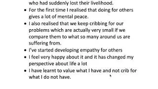 May to August 2020 cue card   A volunteering experience