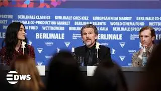 Berlinale 2026 Exclusive Presser: &lsquo;The Weight&rsquo; Cast, Ethan Hawke, Julia Jones & Austin Amelio | AA1E