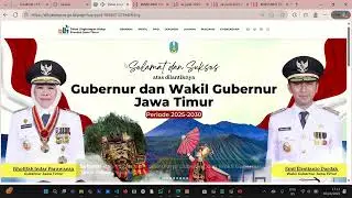 Record Layar Website DLH Jatim sebelum Redisgn