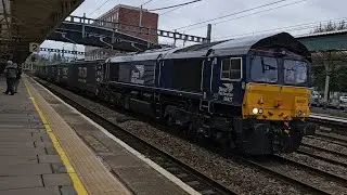 Direct Rail Services 66427 passing Newport (South Wales) on 18th September 2025