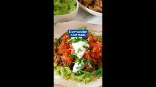 Slow-cooker shredded beef tacos recipe