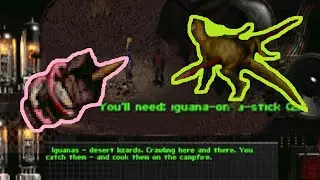 Desert Iguana Lizard Random Encounter in Fallout Nevada