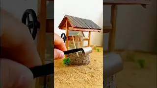 DIY Mini Well and Bucket 🍯 How to Make a Mini Well and Bucket DIY #diy #well #bucket #shorts #house