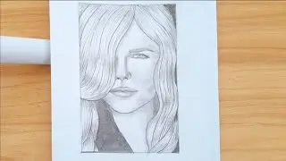how to draw beautiful girl face 💆‍♀️ #drawings #artcity #artdrawings