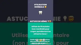Le Pouvoir Secret du Fil Dentaire (Et ce n'est pas pour vos dents) | M...