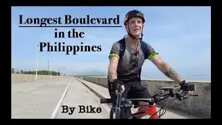 Bagasbas beach by bike, longest Boulevard in the Philippines near Daet Camarines Norte