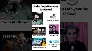 INDIAN GEOPOLITICS STARTER PACK (BEST YOUTUBE CHANNEL,) #geopolitics #shorts #trending