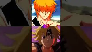 Ichigo kurusaki vs Meliodas || who is stronger 💪💯💪 #animebattle #anime #shorts #animemc #bleach