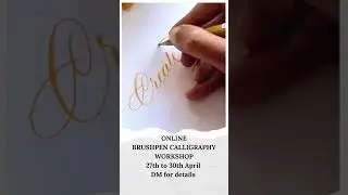 Learn the art of Brushpen Calligraphy #Calligraphy #shorts