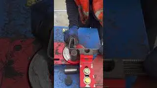 DIY: Steel Bending Made Easy with This Tool! #WorkHacks #HeavyTools #shorts