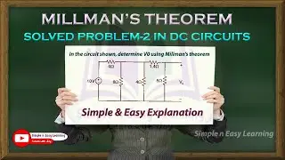 Millman's Theorem | Solved Problem - 2  | Circuit Theory | Electric Circuit | Network theory