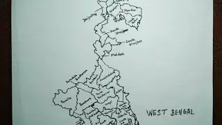 West Bengal: How to draw map of West Bengal with districts