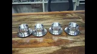 4 PCS Cup and Saucer Double wall (Unboxing)