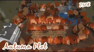 Cozy Autumn Plot Speed Build | BLOXBURG ROBLOX | ROBUILDS