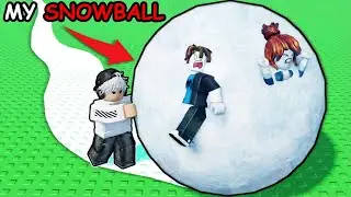 I Made the BIGGEST Snowball in Roblox
