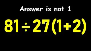 Try Solving This Tricky Math Expression!