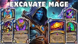 Mining Win Conditions - Best Excavate Mage Deck to Climb Legend - Hearthstone 31.2.2