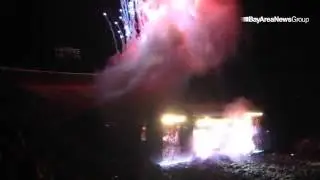 VIDEO: Pyrotechnics at the close of #PaulMcCartney #FarewelltoCandlestick #SanFrancisco @insidebayar
