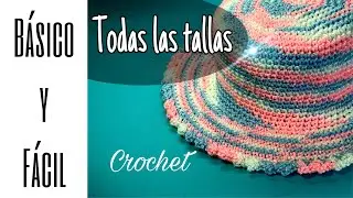 😍GORRO SOMBRERO Medio Punto MUY FÁCIL | ComoTejer Paso a Paso Ganchillo Crochet HAT DIY Tutorial