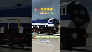 Home made railway wdm3d out of cardboard Indian railway