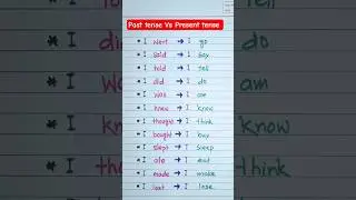 🔥 Learn 12 Irregular Verbs in Just 20 Seconds! | Past Tense to Present Tense Transformation 🔥