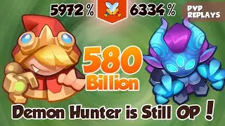 Demon Hunter Gone OP = 580 Billion vs Riding Hood | PVP Rush Royale