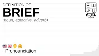 BRIEF meaning, definition & pronunciation | What is BRIEF? | How to say BRIEF