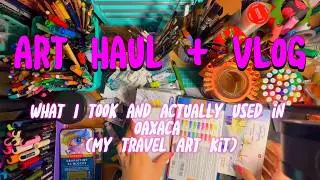 💖 February Art Haul and Chatty VLOG + My Travel Art Kit! ✈️