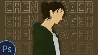 Eren Yeager Minimalist Vector Art | Part 2