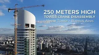 250 Meters Tower Crane Disassembly - Alvear Tower