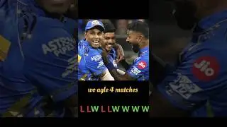 How MI wins 4 back to back matches #cricket #shorts