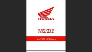 Honda CB500F CB500X CBR500R 2022-2023 Service Workshop Repair Manual Donload PDF