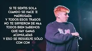 Duki si te sent&iacute;s sola letra