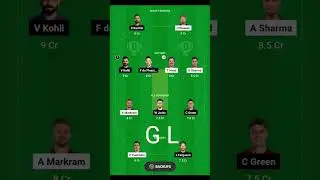 RCB vs SRH dream11 team prediction