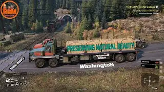 SNOW RUNNER WASHINGTON P1 - PRESERVING NATURAL BEAUTY LIVE GAME  #snowrunner
