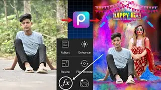 Holi wala photo editing kaise kare || holi photo editing 2025