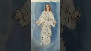😱😱viral Jesus drawing.✝️✝️❤️🧡💛💚💙🤍💙 .pls like subscribe and share