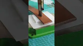 Punching Holes in Leather Belt With Press Machine 👍 #leatherbelt #leathercraft