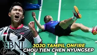 Lagi Onfire, Jojo Tampil Menggila.!!  Jonatan Christie Chou Tien Chen Duel Lagi di Denmark Open 2023
