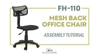 Flitch Home FH-110 Mesh Back Office Chair - Assembly Tutorial
