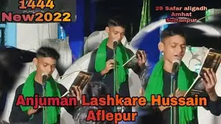 1444 ) 29Safar Aligadh Amhat Sultanpur )( 2022) Anjuman Lashkare Hussain Aflepur #AzadariSultanpur72