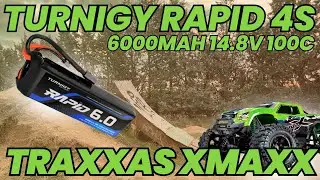 TURNIGY RAPID 4S 6000mAh 14.8V 100C 👌 TRAXXAS XMAXX 8S 🛻💨4 DE LEON! 😊