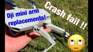 DJI Mavic Mini front & rear arm replacement-repair after crash fail ⚠️(will it fly again?)